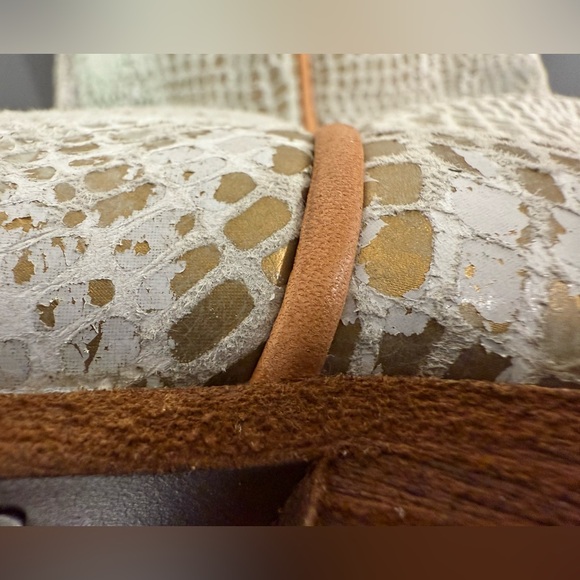 Free People We The Free Montage Tall Boot Cowboy Boot White Croc Size 39 - Picture 12 of 12